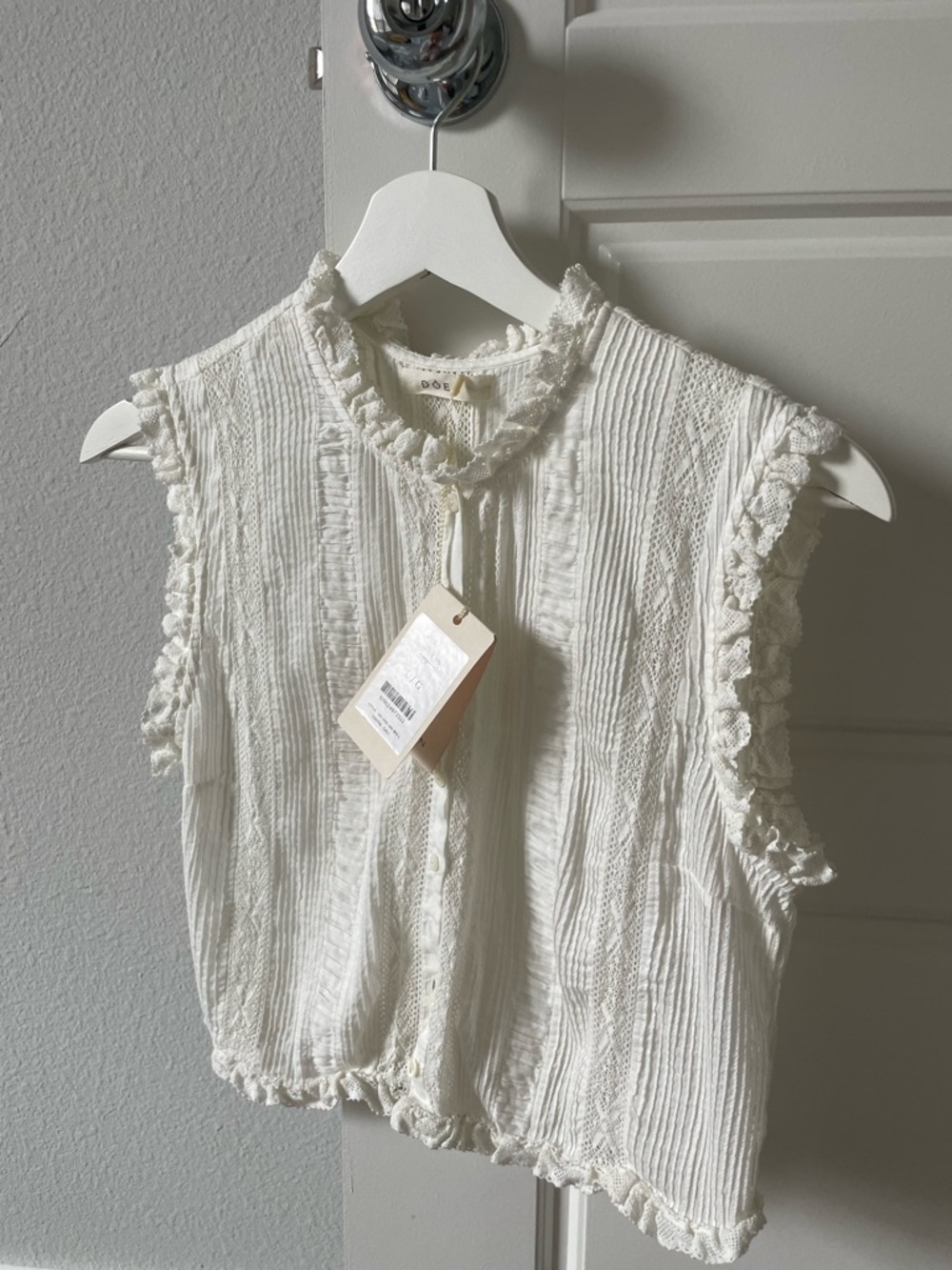 Down Hallie Crop top - Salt